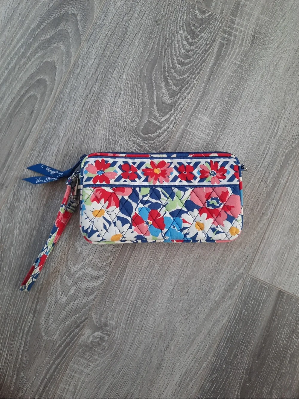 Vera Bradley Floral Quilted Wristlet Wallet
